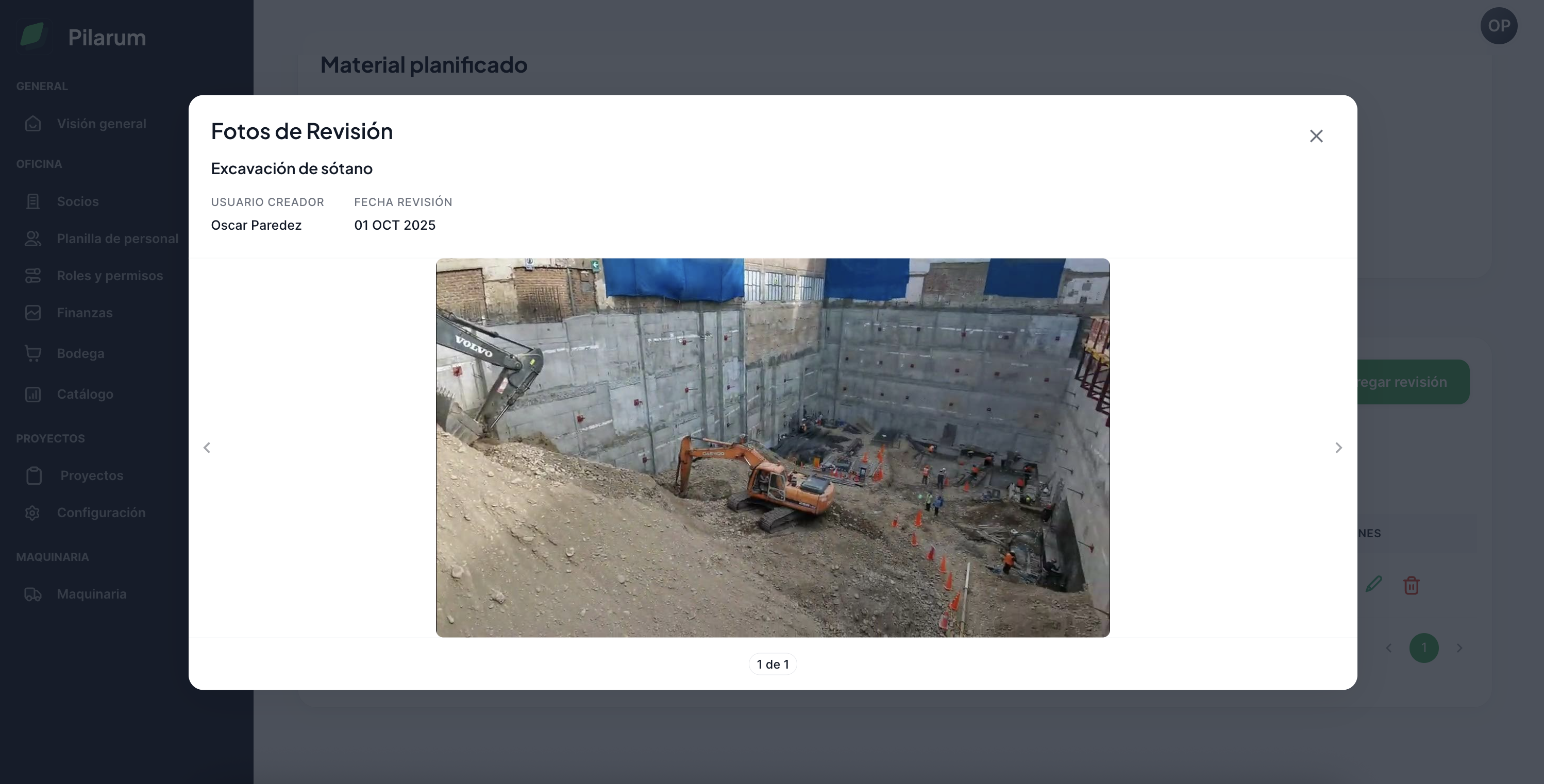 Evidencia fotográfica en campo