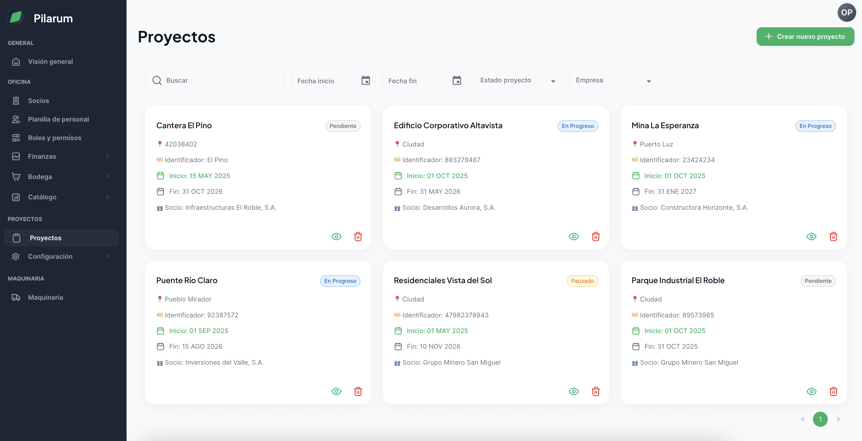 Gestión de proyectos